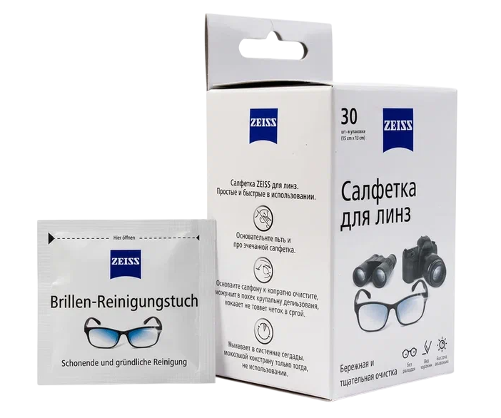 Салфетка влажная одноразовая ZEISS (30)